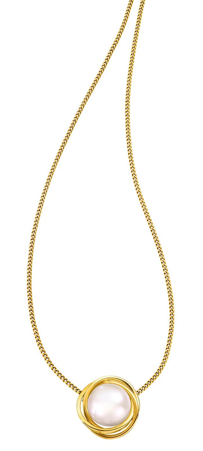 Anh&auml;nger mit Zuchtperlen-Bouton 