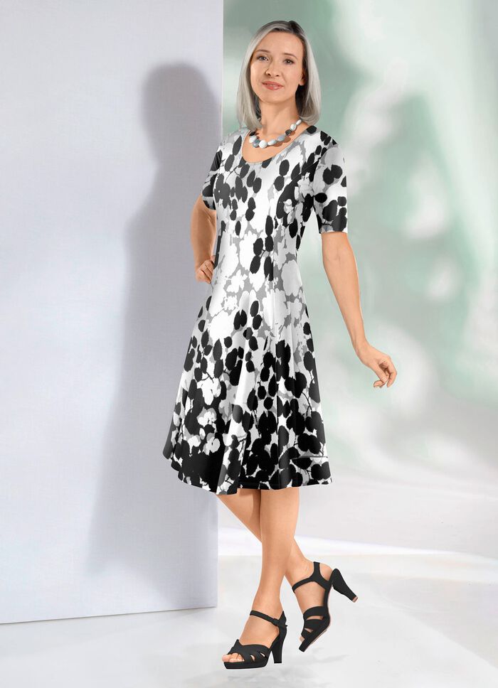 Kleid mit ausdruckstarkem Bordüren-Druck 