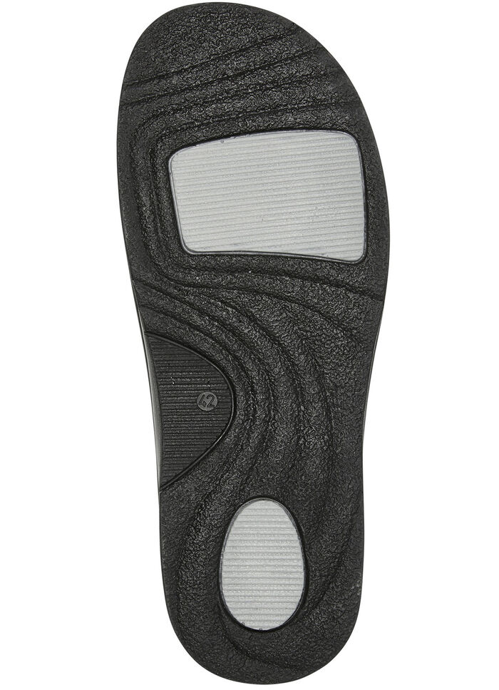 Mubb Pantolette mit seitlich eingesetzten Gummiz&uuml;ge NATURBRAUN