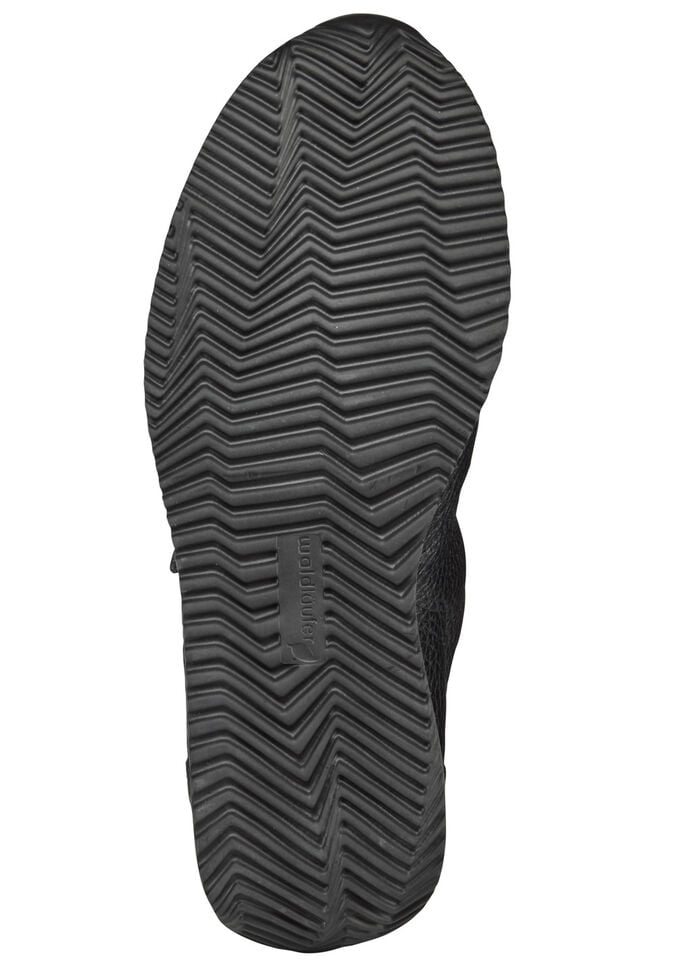 Waldl&auml;ufer, leichte Damen-Sneaker, Weite H, mit herausnehmbarem Fu&szlig;bett SCHWARZ