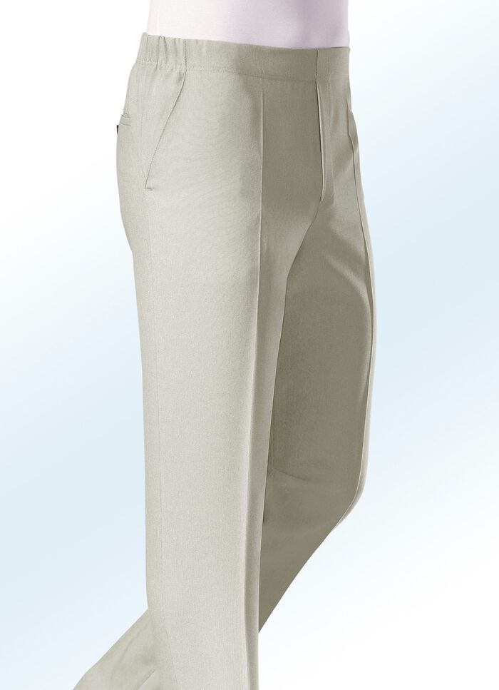 „Klaus Modelle“-Schlupfhose mit Zierblende in 4 Farben KIESEL