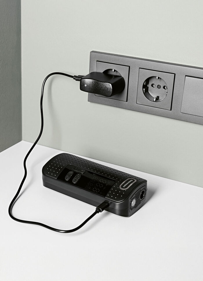 EASYmaxx Akku-Handkompressor mit LED-Beleuchtung 