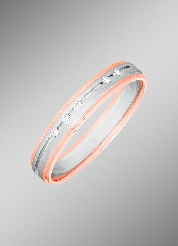 Brillant-Trauring mit lupenreinen Brillanten 