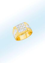 Hochwertiger Herrenring mit Brillanten 