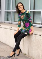 Fantasievolle Tunika mit modisch flachem Ausschnitt 