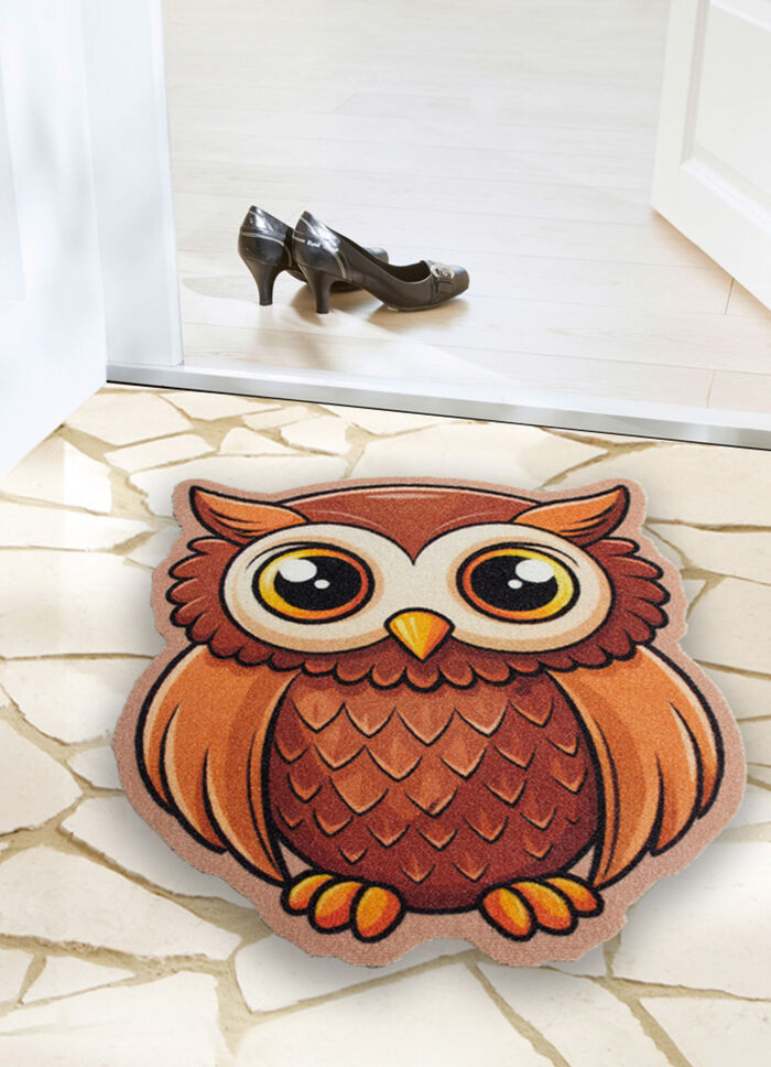 Fußmatte mit Eulen-Motiv 