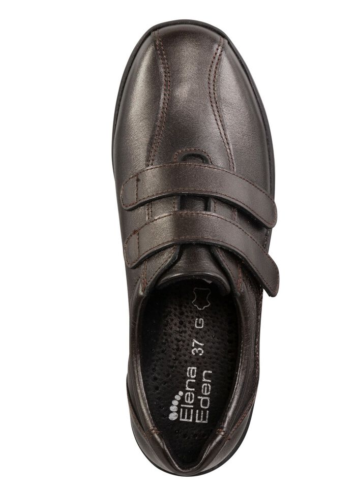 ELENA EDEN Slipper mit gl&auml;nzend gepr&auml;gten Bes&auml;tzen 