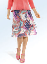 Bahnenrock mit duftigem Stufen-Volant 