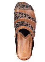 Gemini, trendige Damen-Clogs, Weite G,aus Leder BRAUN