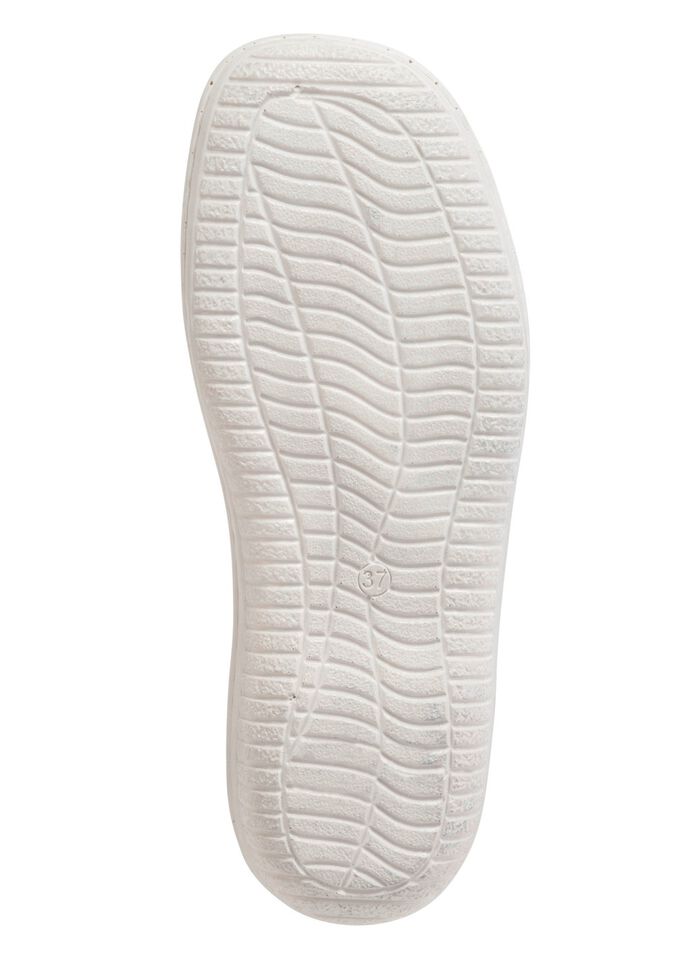 ELENA EDEN Slipper mit luftigen Durchbr&uuml;chen WEISS