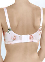 Wei&szlig;er BH mit farbharmonischem Floraldessin 