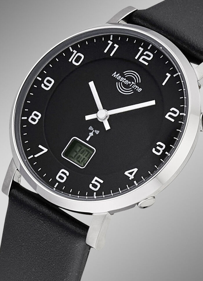 Funk-Damenuhr mit Lederband 