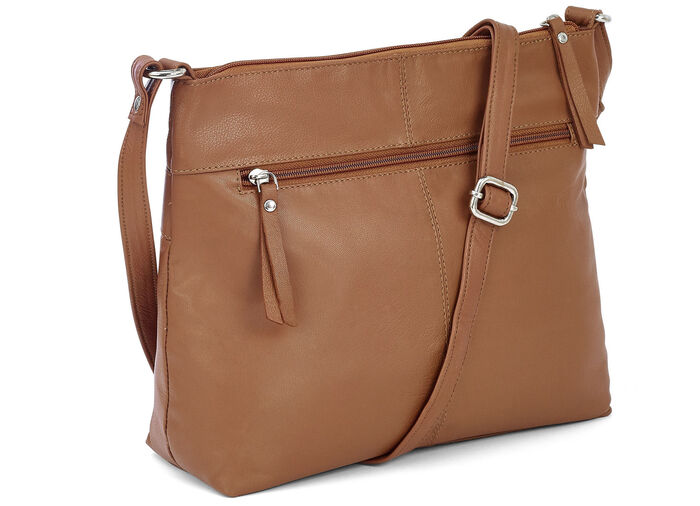 Laurina, Tasche, Damen, mit verstellbarem Umhängeriemen COGNAC