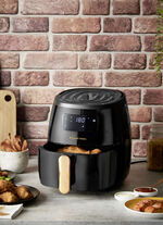 Hei&szlig;luftfritteuse mit Tragegriff 