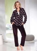 Hausanzug mit Tupfen-Dessin 