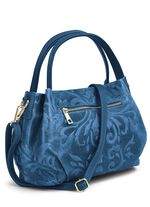 Laurina Tasche mit edler Pr&auml;gung BLAU