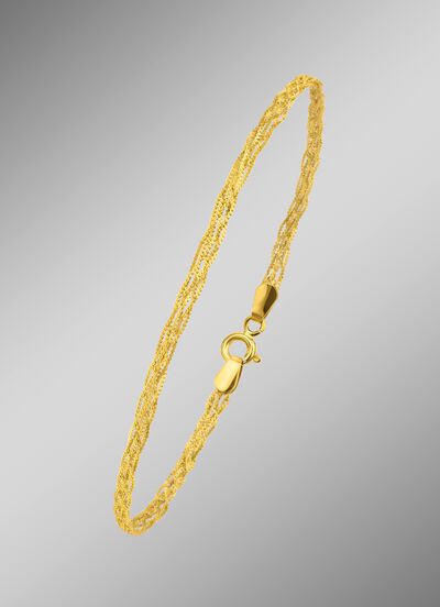 Geflochtenes Armband aus Gold 