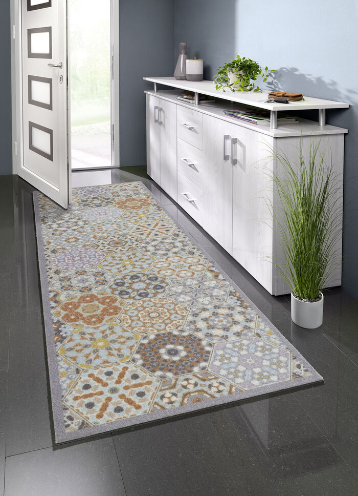 Fu&szlig;matte mit rutschhemmender Latex-R&uuml;ckseite 