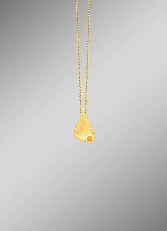 Interessanter Anh&auml;nger mit echt Citrin 