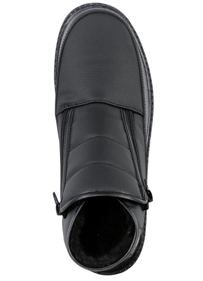 Stiefelette aus Synthetikmaterial SCHWARZ