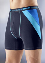 Viererpack Pants, uni mit Einsätzen und Ziernähten 