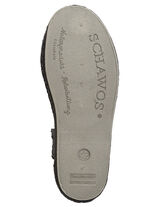 Pantoffel mit seitlich eingesetztem Gummizug SCHWARZ