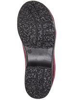 Warme Damen-Hausschuhe, Weite H, mit Rei&szlig;verschluss BORDEAUX