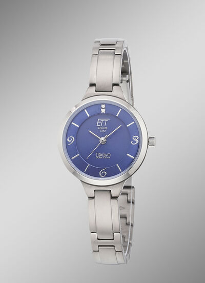 ETT-Solar-Damenuhr mit Quarzuhrwerk 