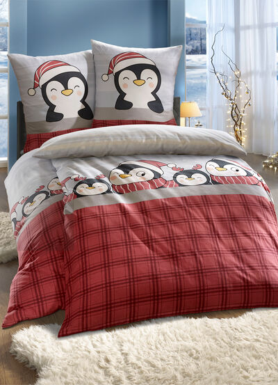 Feinbiber Bettwäsche-Garnitur 