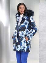 Jacke mit dekorativem Rosendessin 