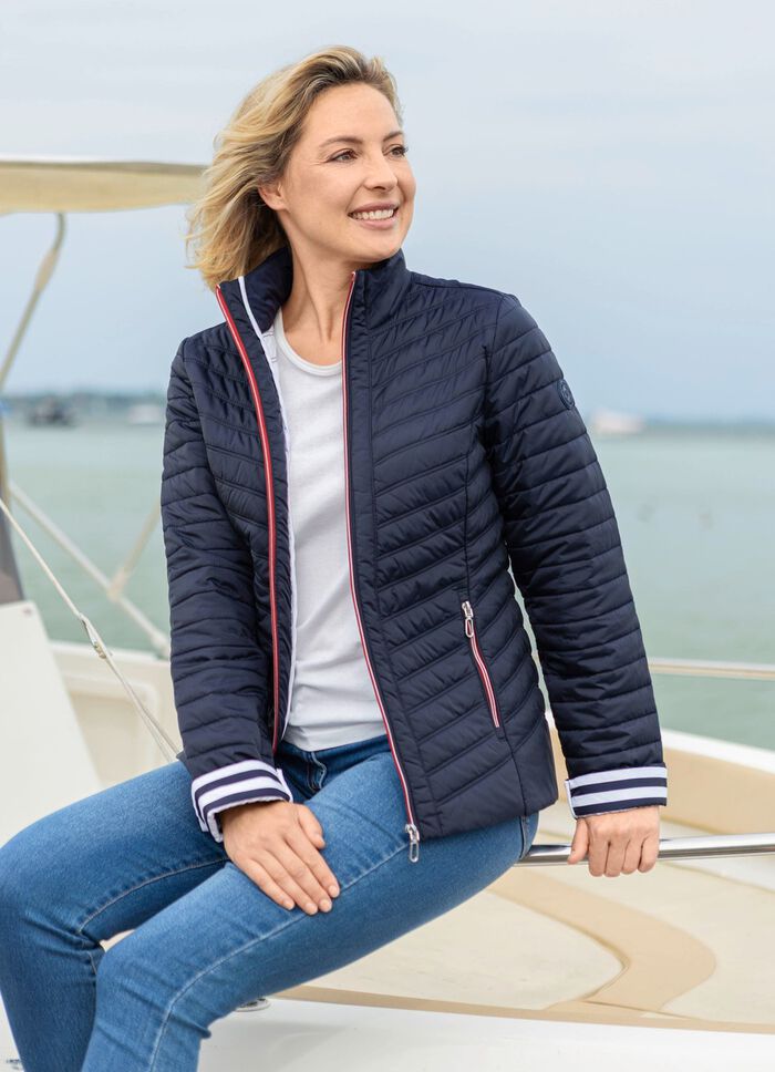 Jacke mit Reißverschlussleiste MARINE