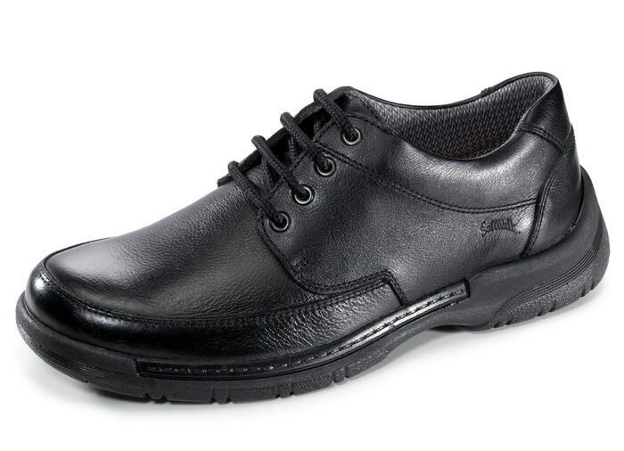 Wetterfester Schn&uuml;rschuh mit Wechselfu&szlig;bett SCHWARZ