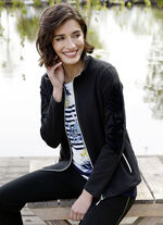 Sweatjacke mit floralem Druck 