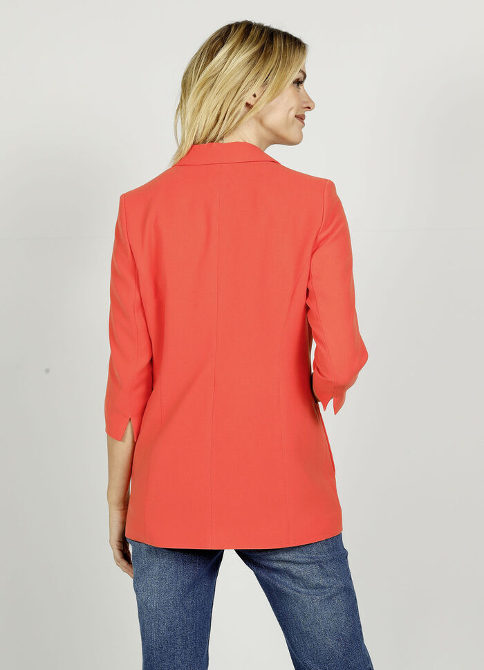 Blazer mit geschlitztem 3/4 Arm 