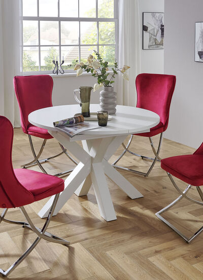 Runder Esstisch mit Auszug 