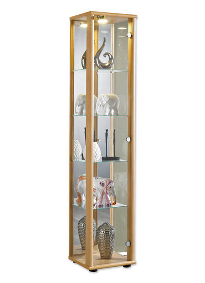 Vitrine, 1-türig, mit LED-Beleuchtung 