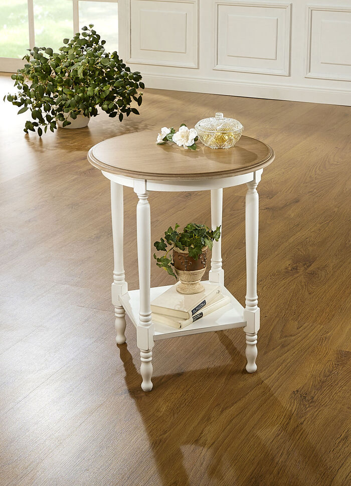 Beistelltisch, teilmassiv 