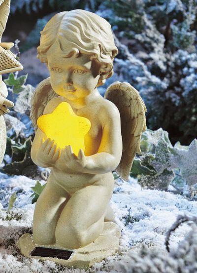 Solarengel mit Stern 