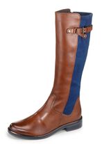 Caprice Stiefel aus edlem Nappaleder und elastischem Textilmaterial 