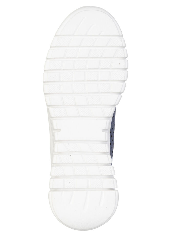 ELENA EDEN, sommerliche Damen-Sneaker, Weite H, mit herausnehmbarem Fußbett JEANS-SILBER