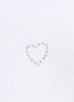 Viererpack Slips mit kleinem Strassherz im Vorderteil 