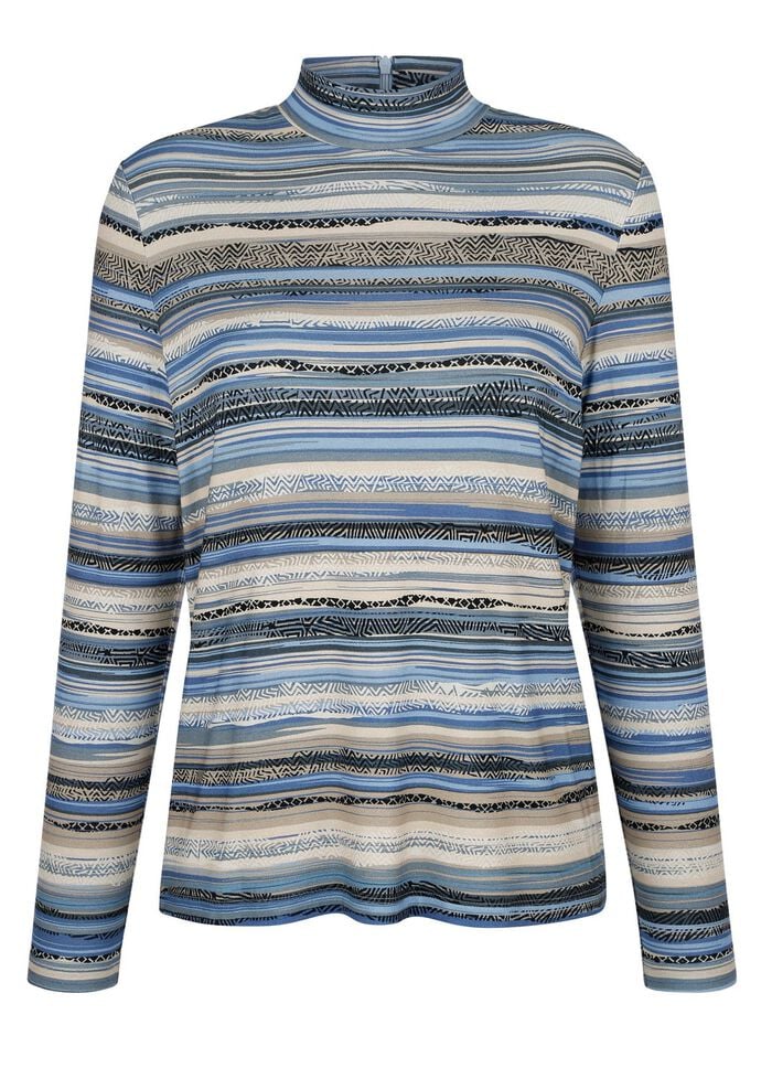 Shirt mit kurzem Reißverschluss 