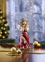 Goebel Engel mit Kristallherz BORDEAUX