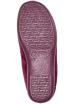 Laurina Hausschuh aus samtigen Textilmaterial BORDEAUX