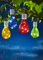 Solar-Gl&uuml;hbirnen, bunt, 4er-Set 