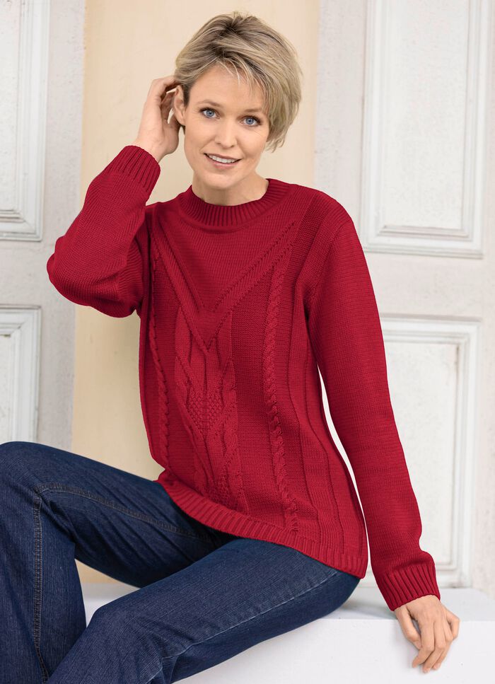 Pullover in Strukturmustermix 