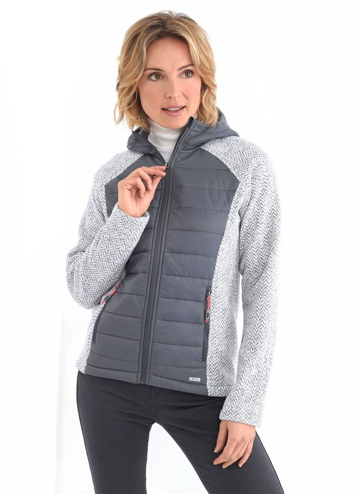 Funktionsjacke in 2 Farben GRAU-NATURWEISS