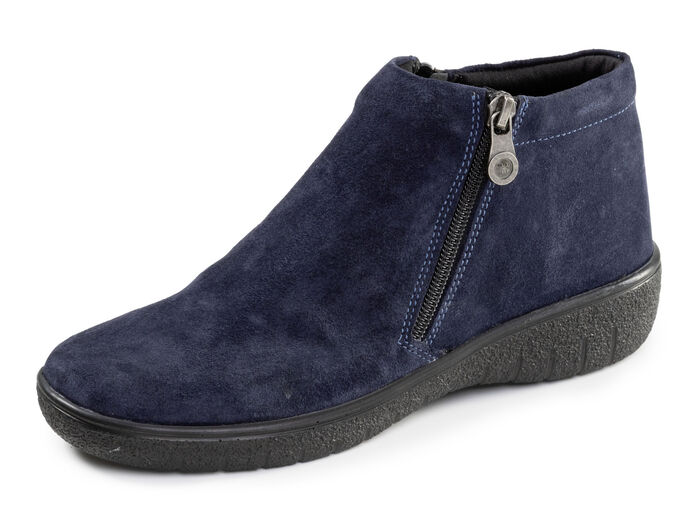 ELENA EDEN, bequeme Damen-Boots, Weite G, mit herausnehmbarem Fußbett MARINE