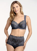 Miss Mary B&uuml;gel-BH mit strukturiertem Vorderteil GRAFIT