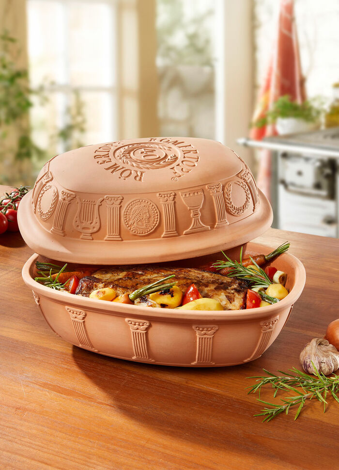 R&ouml;mertopf f&uuml;r die gesundheitsbewusste K&uuml;che TERRACOTTA